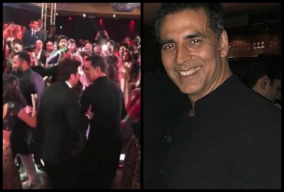 Watch Akshay Kumar Dancing With Anil Kapoor In Sonam Kapoor Wedding Reception