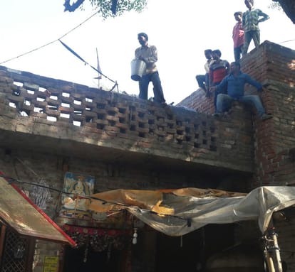 fire in transformer in mainpuri 
