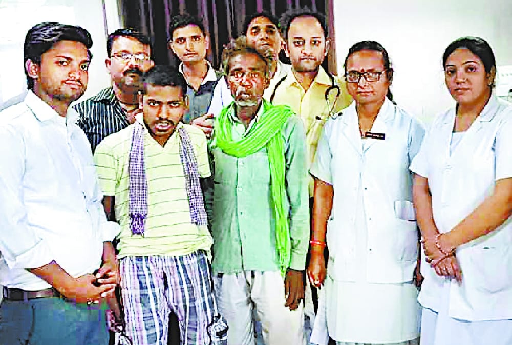 A father found his son after five months in lucknow.