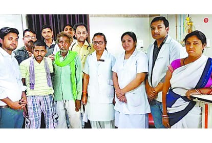 A father found his son after five months in lucknow.