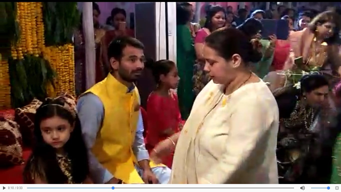 After Sonam Kapoor here comes lalu son Tej Pratap would be Aishwarya Rai Mehendi design