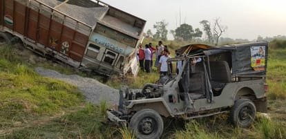  four person killed in Major road accident at jaunpur
