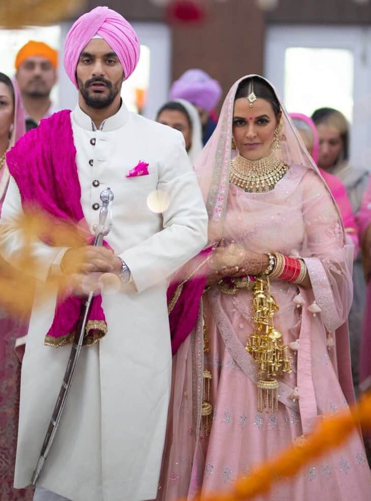 neha dhupia ties knot with angad bedi first video leak