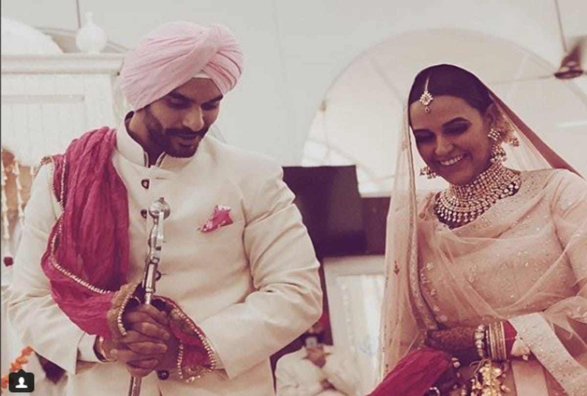 neha dhupia ties knot with angad bedi first video leak