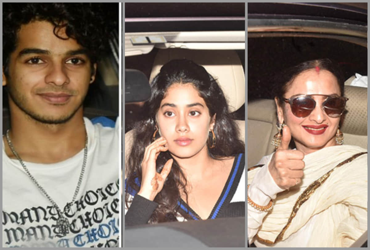Janhvi Kapoor Sara Ali Khan and Rekha at Alia Bhatt Raazi screening