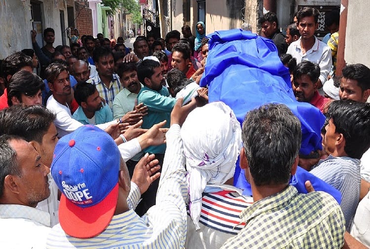 Saharanpur: Sachin's funeral took place after 25 hours, see photos