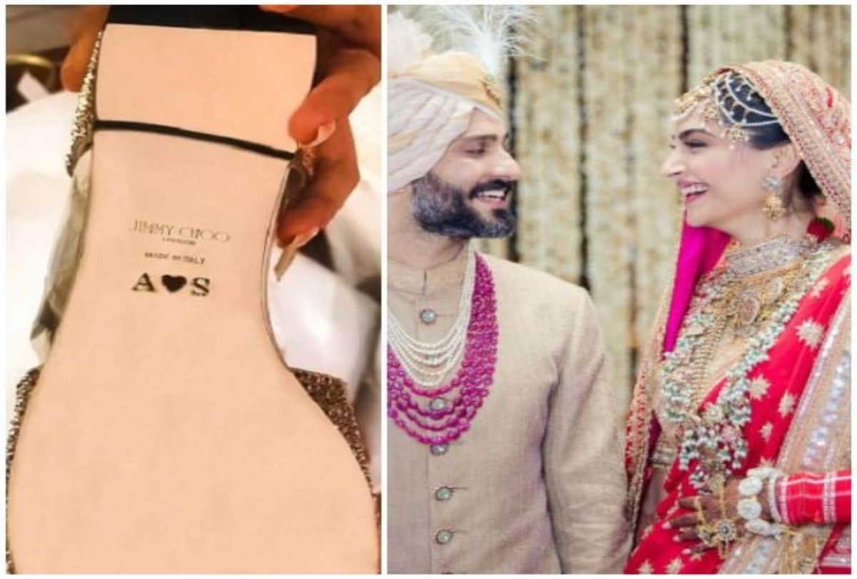 Sonam Kapoor customised her wedding shoes and bags