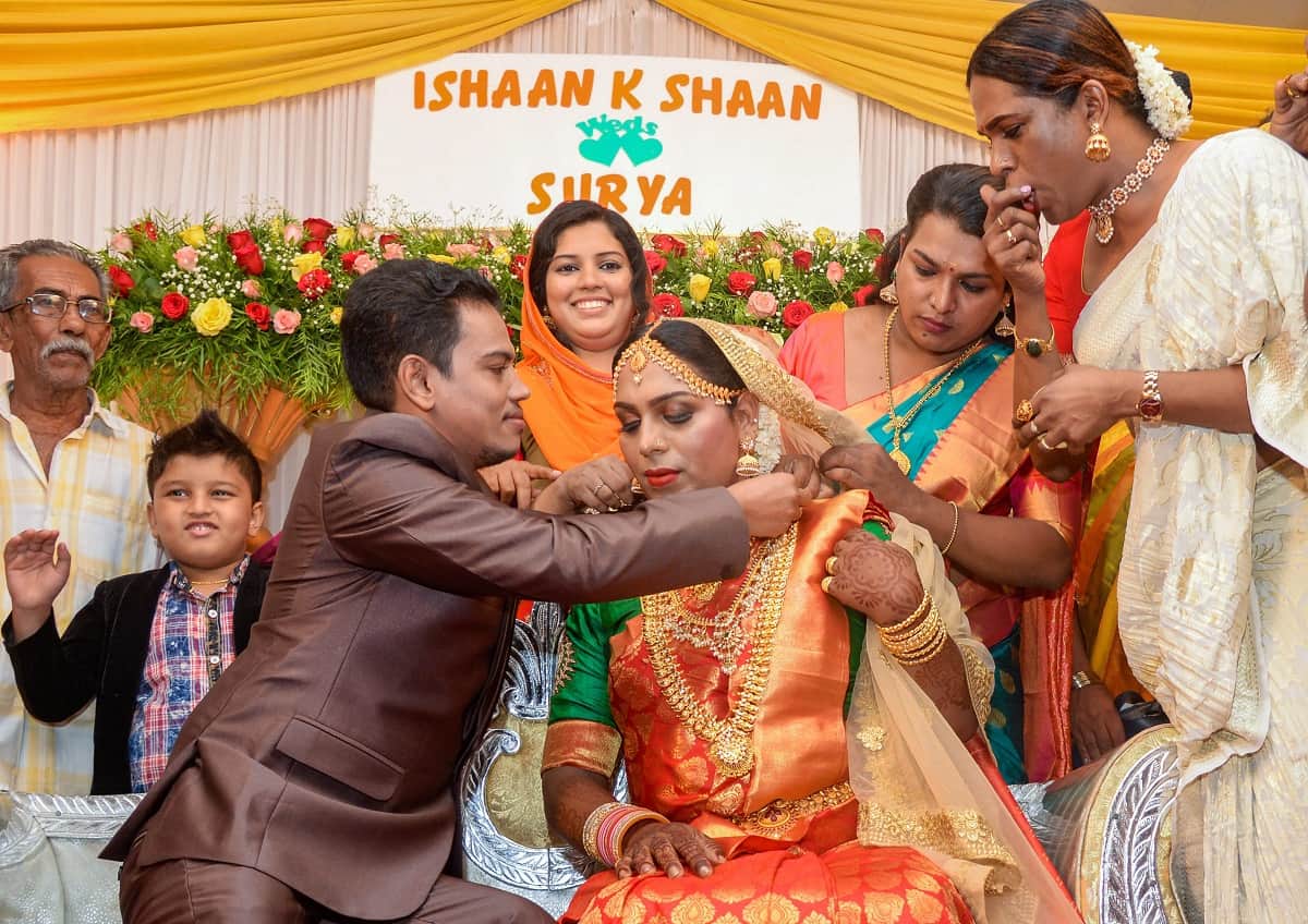 Ishaan K Shaan and Surya become first transsexual couple of Kerala after getting married