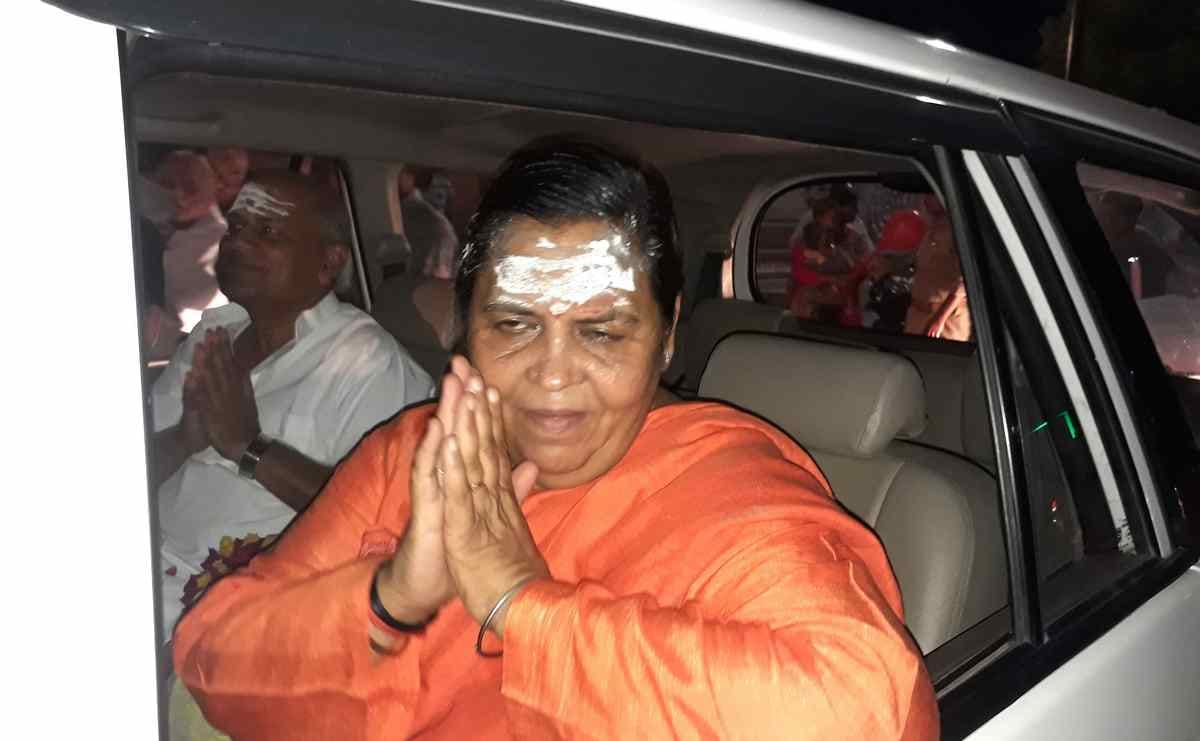 Uma bharti said that ganga seeks blessings for pm modi