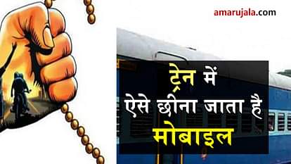 mobile phone snatching in train viral video