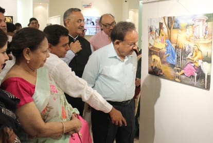 Painted exhibition of prisoners in Art Life Gallery in noida
