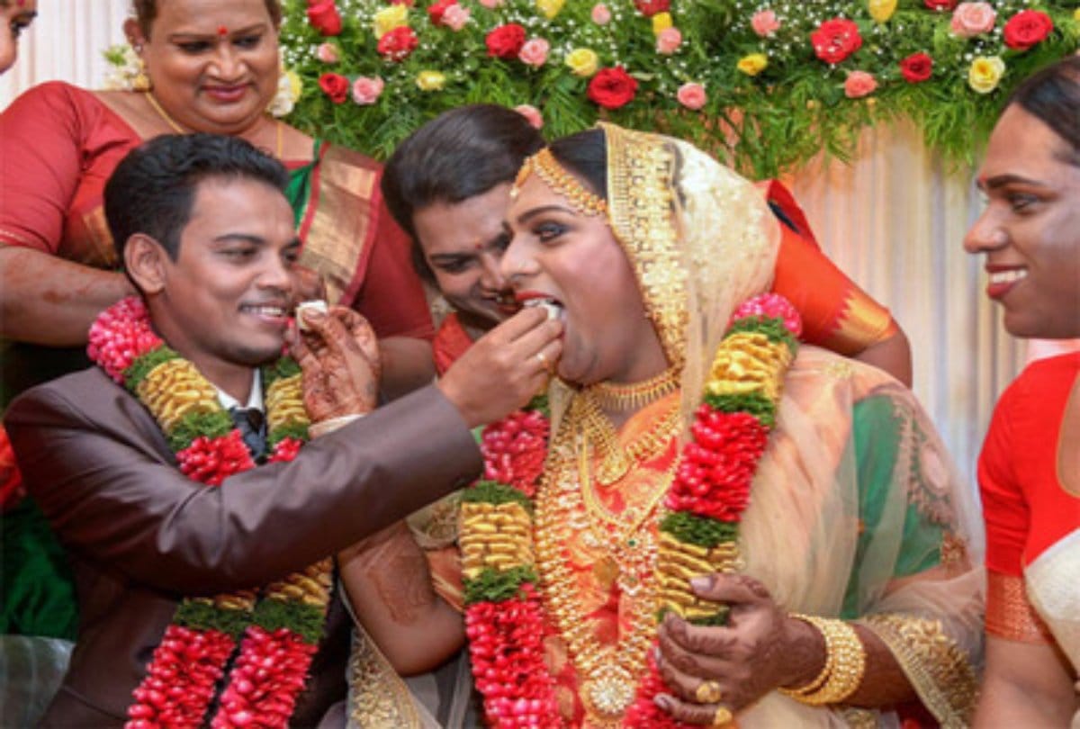 First Transgende couple wedding in kerala