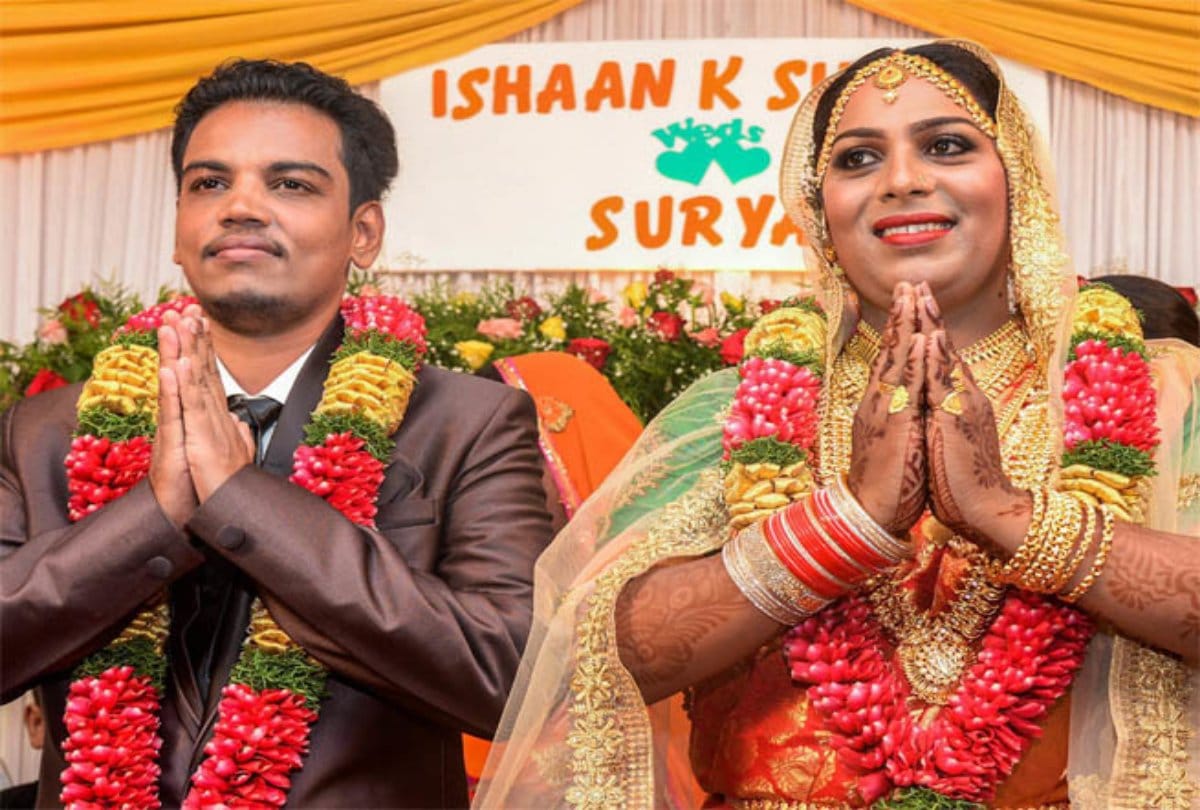 First Transgende couple wedding in kerala