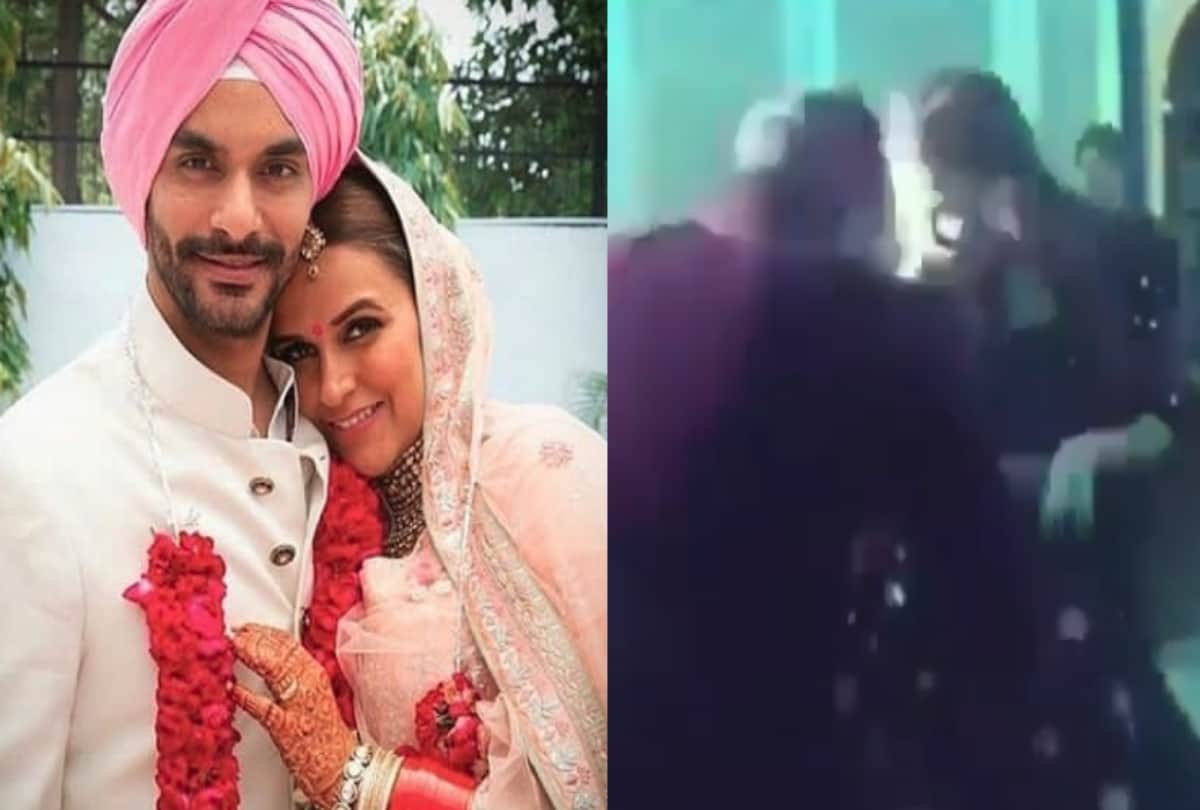 Neha Dhupia and Angad Bedi dance video goes viral 