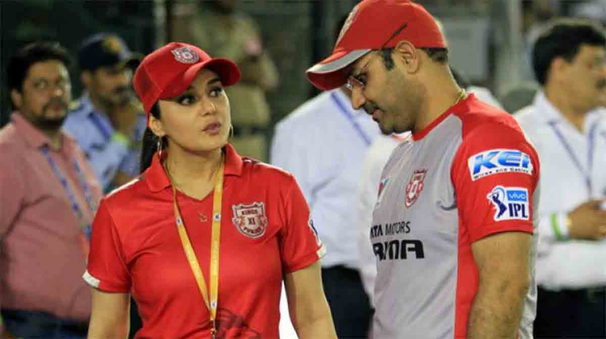 Preity Zinta slams media reports on spat with Virender Sehwag