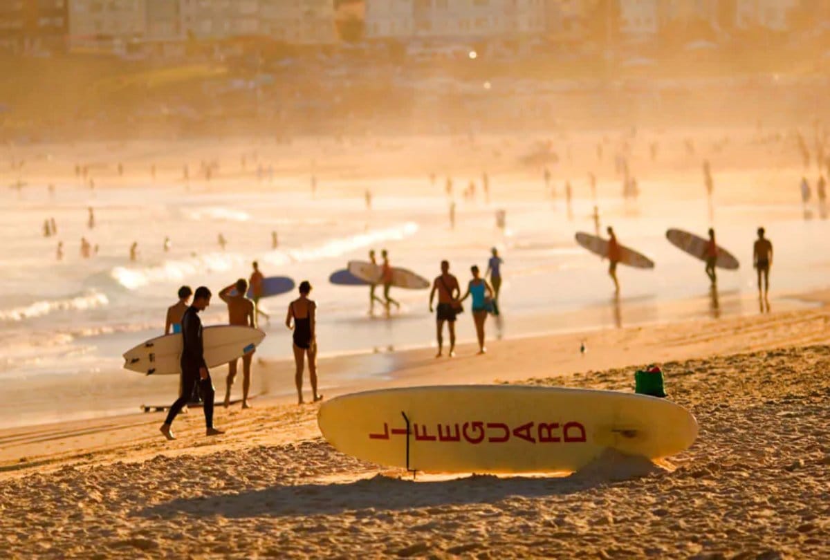 A Daredevil athlete balance between high waves in the storm
