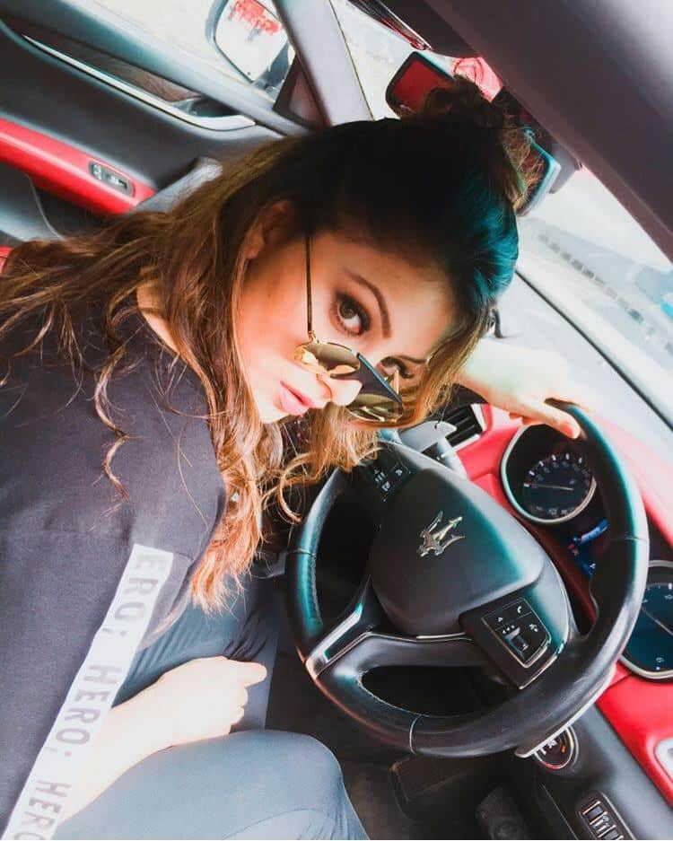 urvashi rautela black dress photos, dehradun