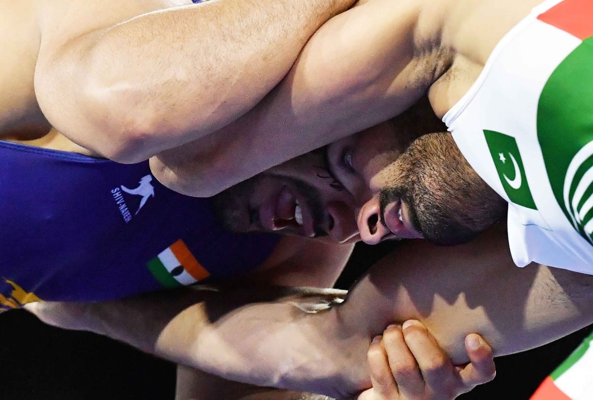 Rustam-e-Hind Dangle wrestling competition at sarkaghat mandi