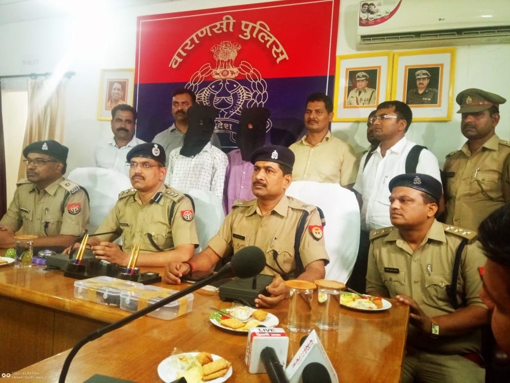 Police disclose double murder in sarnath and two accused arrest