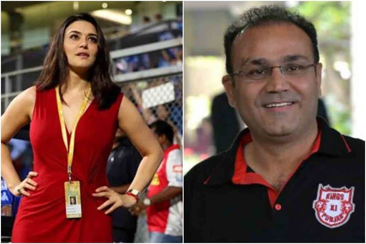 kings eleven punjab defend Preity Zinta in dispute with virender sehwag