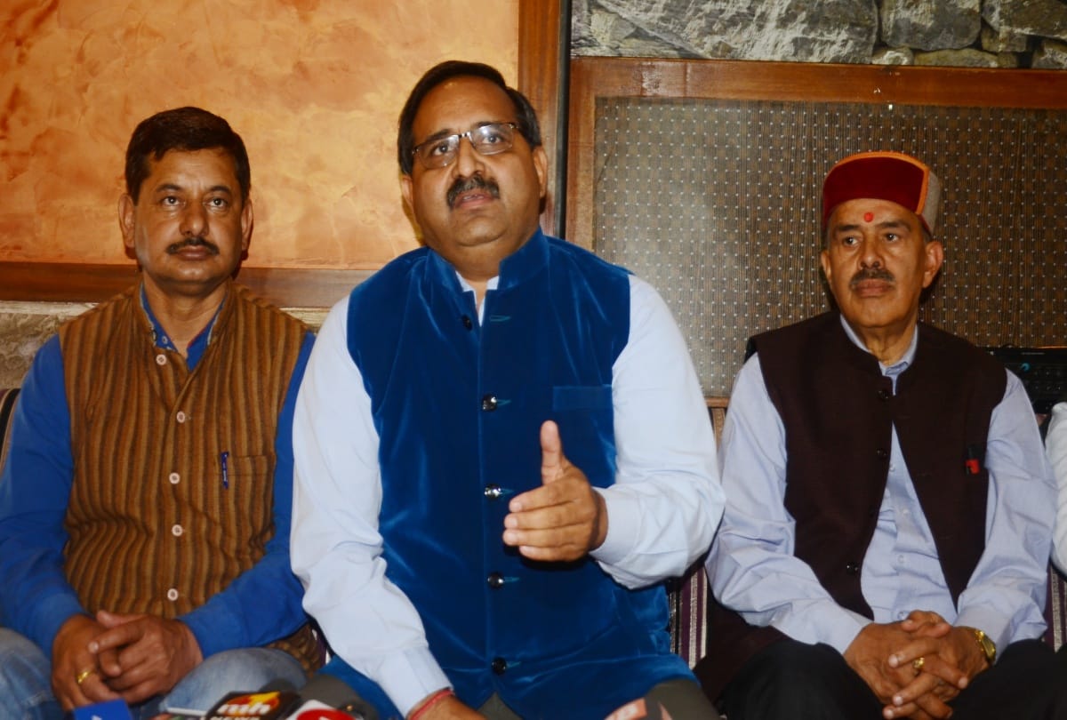 bjp chief spokesman statement randhir sharma over mukesh agnihotri in shimla