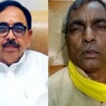 भाजपा अध्यक्ष महेंद्रनाथ पांडेय व ओम प्रकाश राजभर।