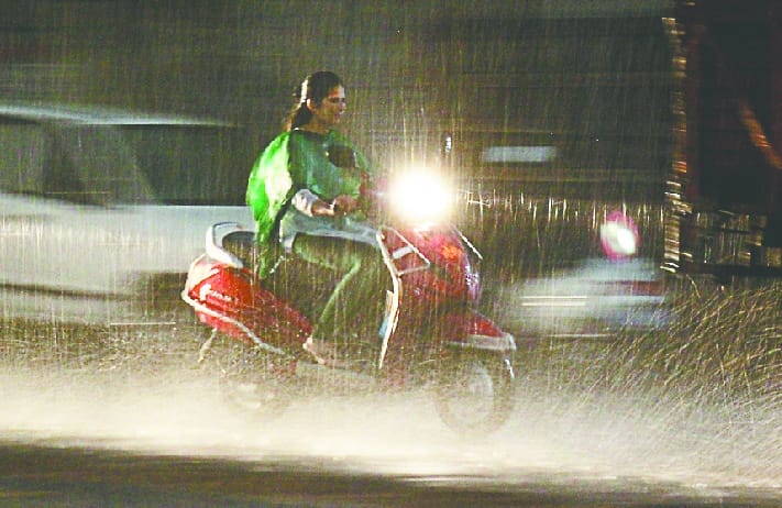 The farmer is restless with turbulence and hailstorm