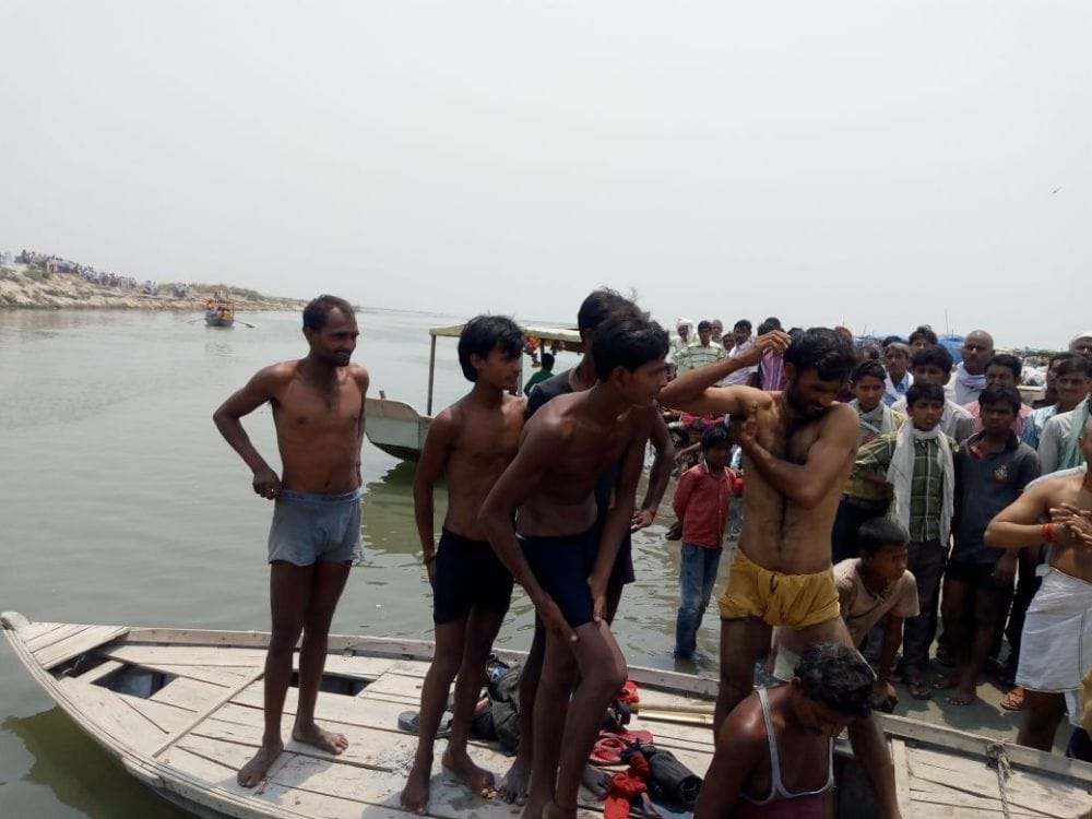 Four devotees drowned in Ganga river  
