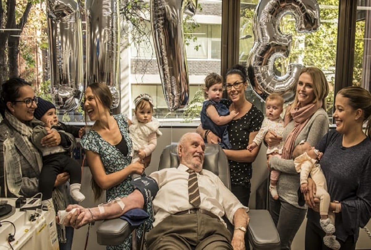 This man blood has helped save the lives of more than 2.4 million babies