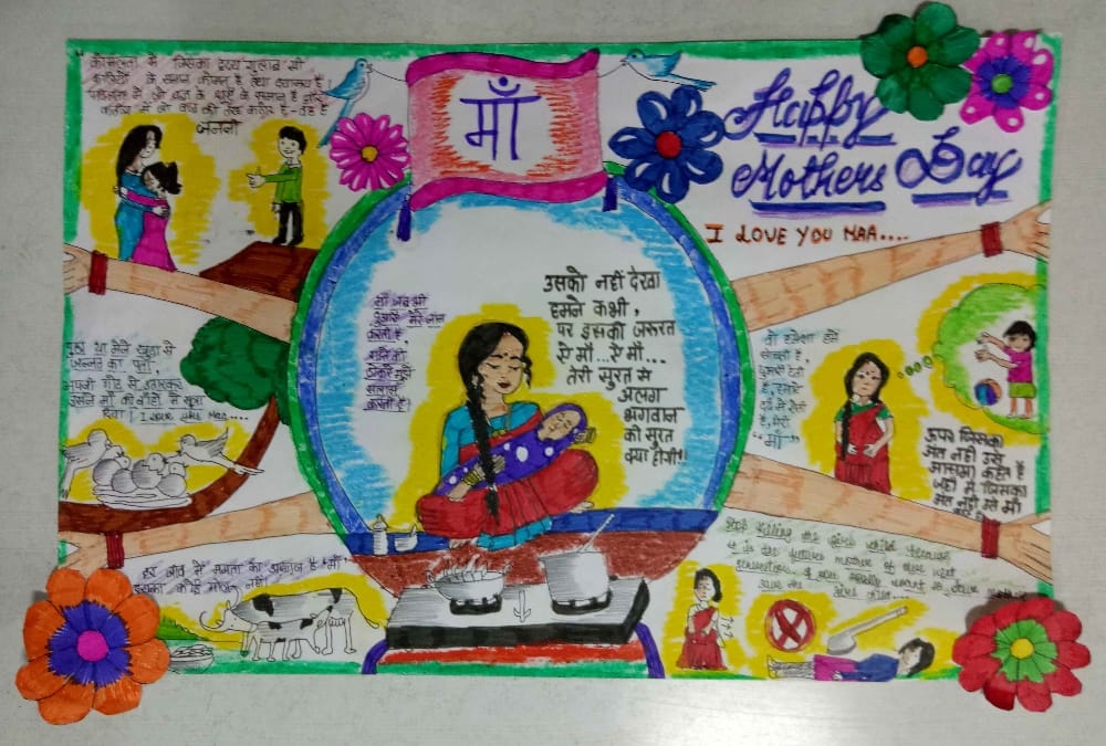 winners of mother's day painting comptition.