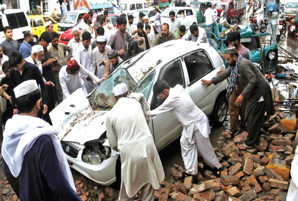 rainstorm in Pakistan,15 killed and nearly two dozen people injured