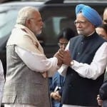 Narendra Modi and Manmohan Singh