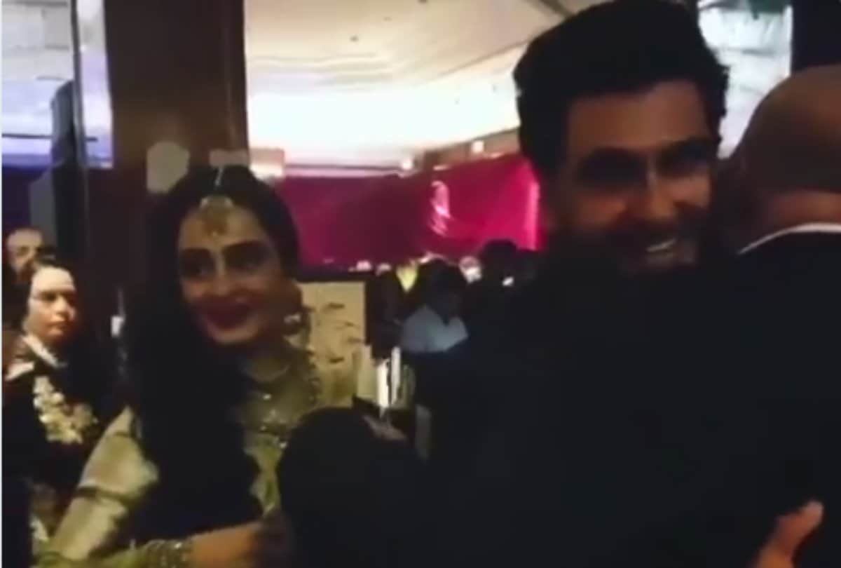 rekha dance video viral from sonam kapoor reception