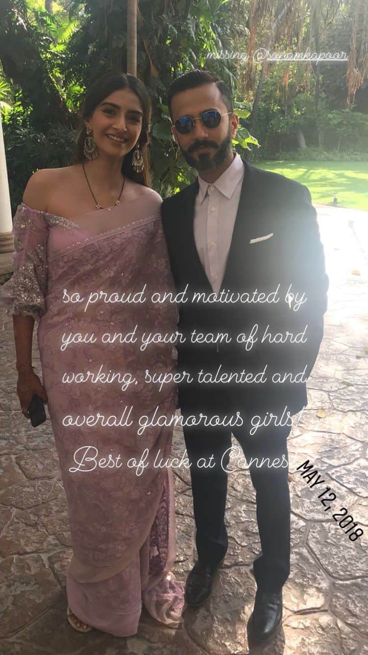 sonam kapoor and anand ahuja missed each other at cannes film festival