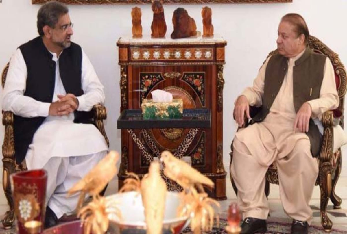 After NSC meeting on nawaz sharif mumbai attack statement Shahid Khaqan Abbasi meets him