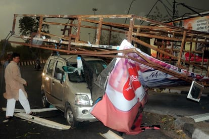 pictures: 53 people died in the thunderstorm on Sunday, Storm continues today