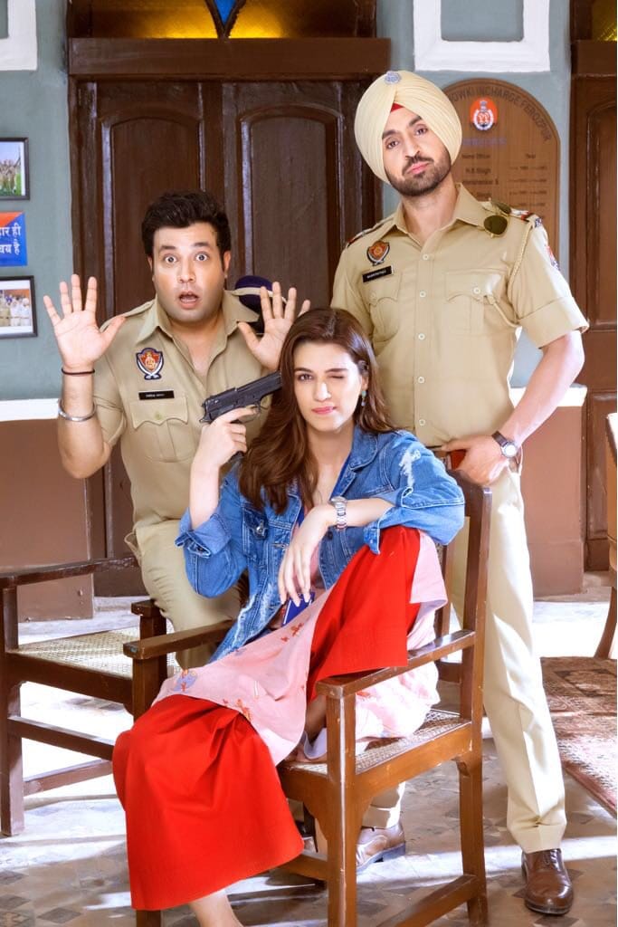 Diljit Dosanjh Kriti Sanon Varun Sharma starrer film Arjun Patiala first look released