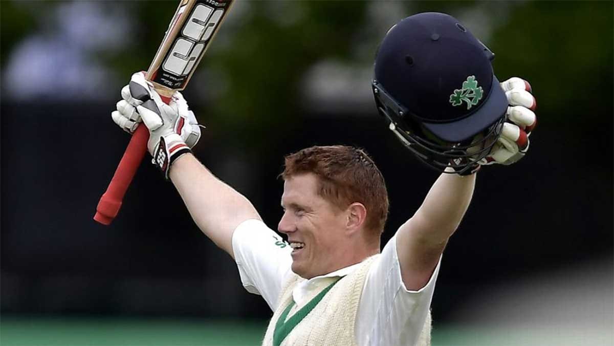 ireland vs pakistan historic test kevin o brien becomes first ever test centurion for ireland