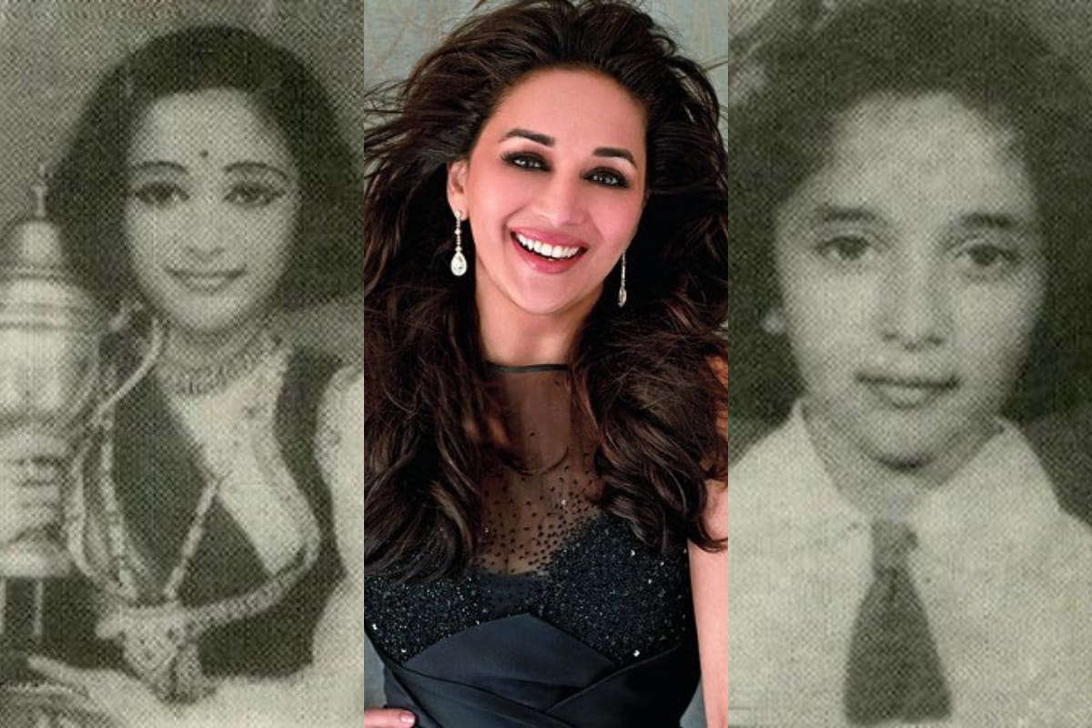 Madhuri Dixit shares a picture with former cricketer Sunil Gavaskar