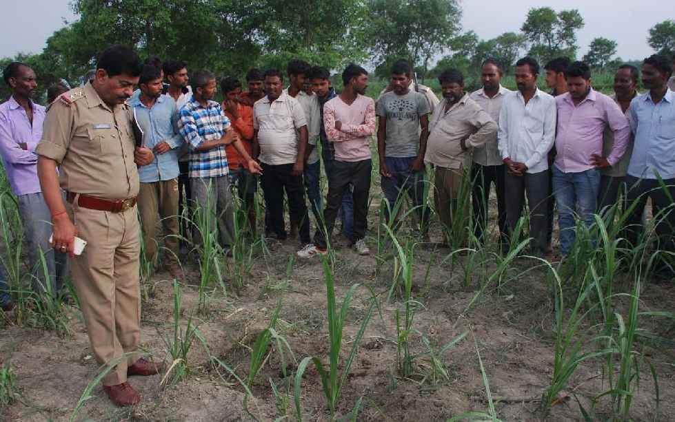 The body of the dead body was buried in the ground.