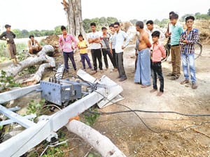 electricity shut down after storm