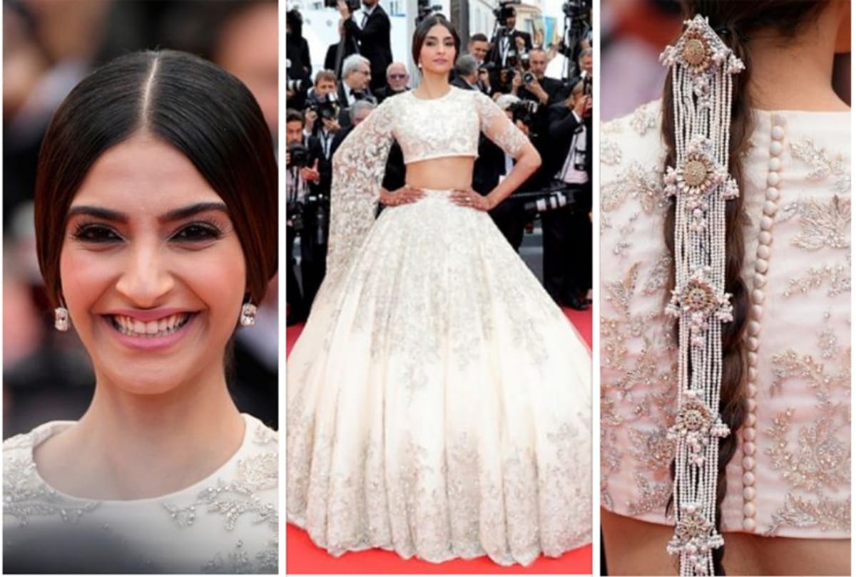 sonam kapoor red carpet look is classy at cannes 2018