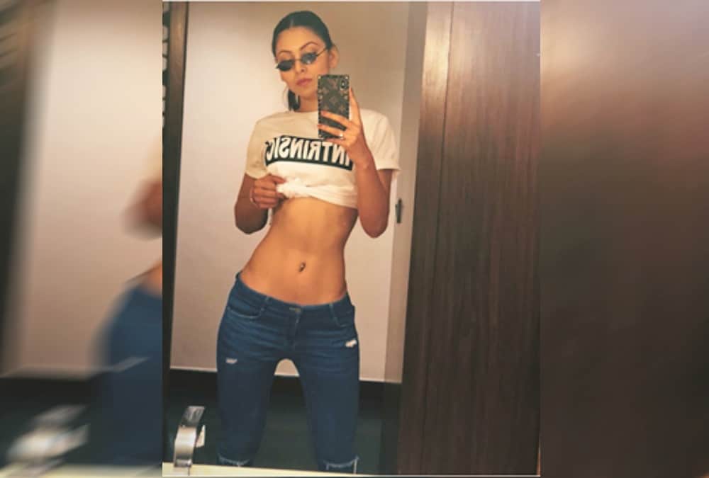 Urvashi rautela hot body Abs look photo viral on social media, Dehradun