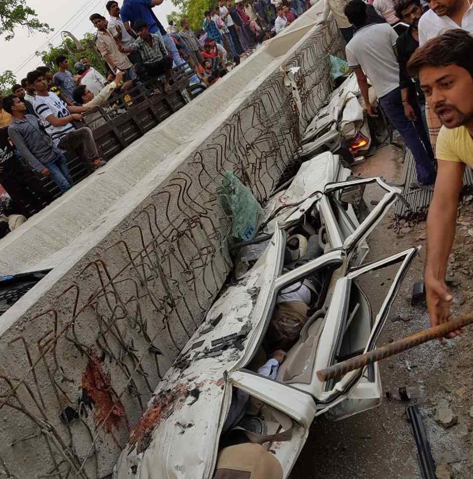 Major accident in varanasi overbridge collapse