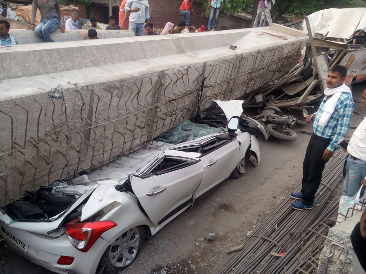 Major accident in varanasi overbridge collapse
