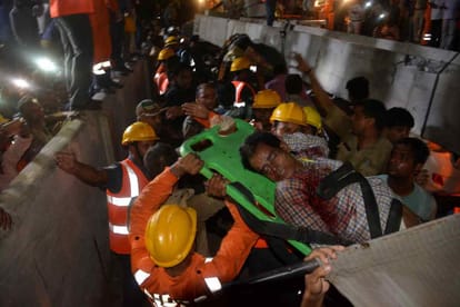 Varanasi flyover collapse officers shows carelessness
