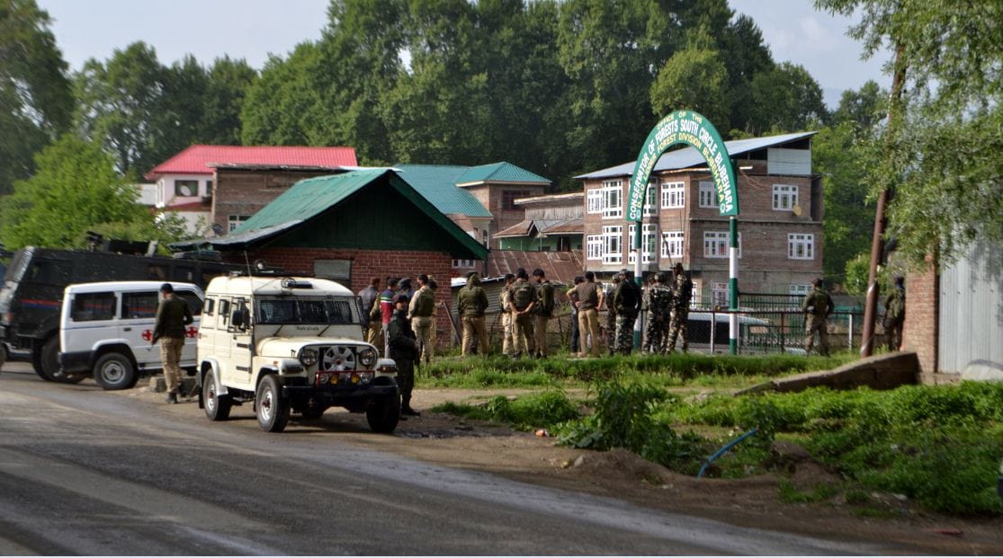 MILITANTS ATTACK ON POLICE POST IN PULWAMA IN J&K
