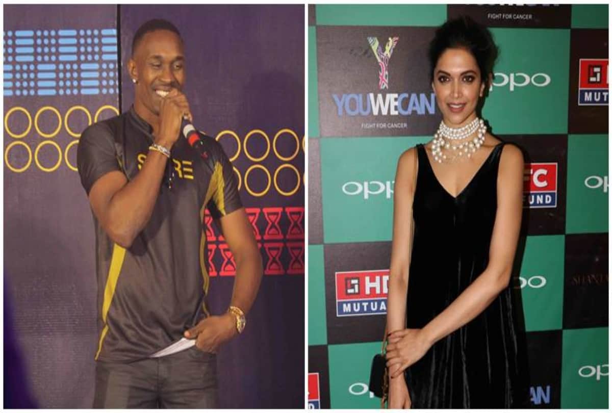 Dwayne Bravo reveals his love for Deepika Padukone his dream is to meet or chat with her