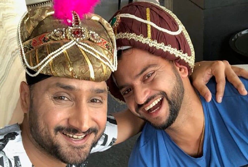 MS Dhoni, Harbhajan and bravo enjoy a lot in rainas daughter Gracia Rainas birthday celebration
