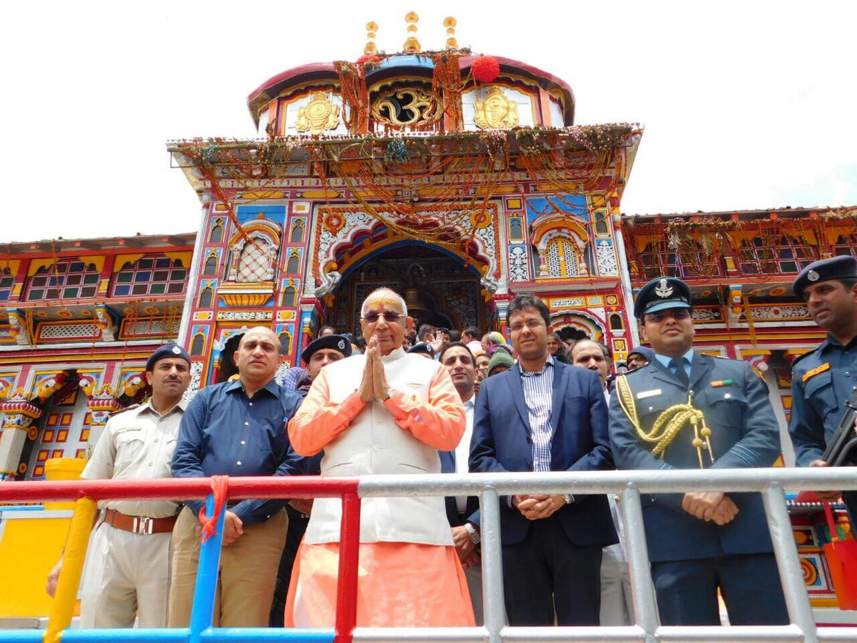haryana governor kaptan singh solanki visit badrinath dham